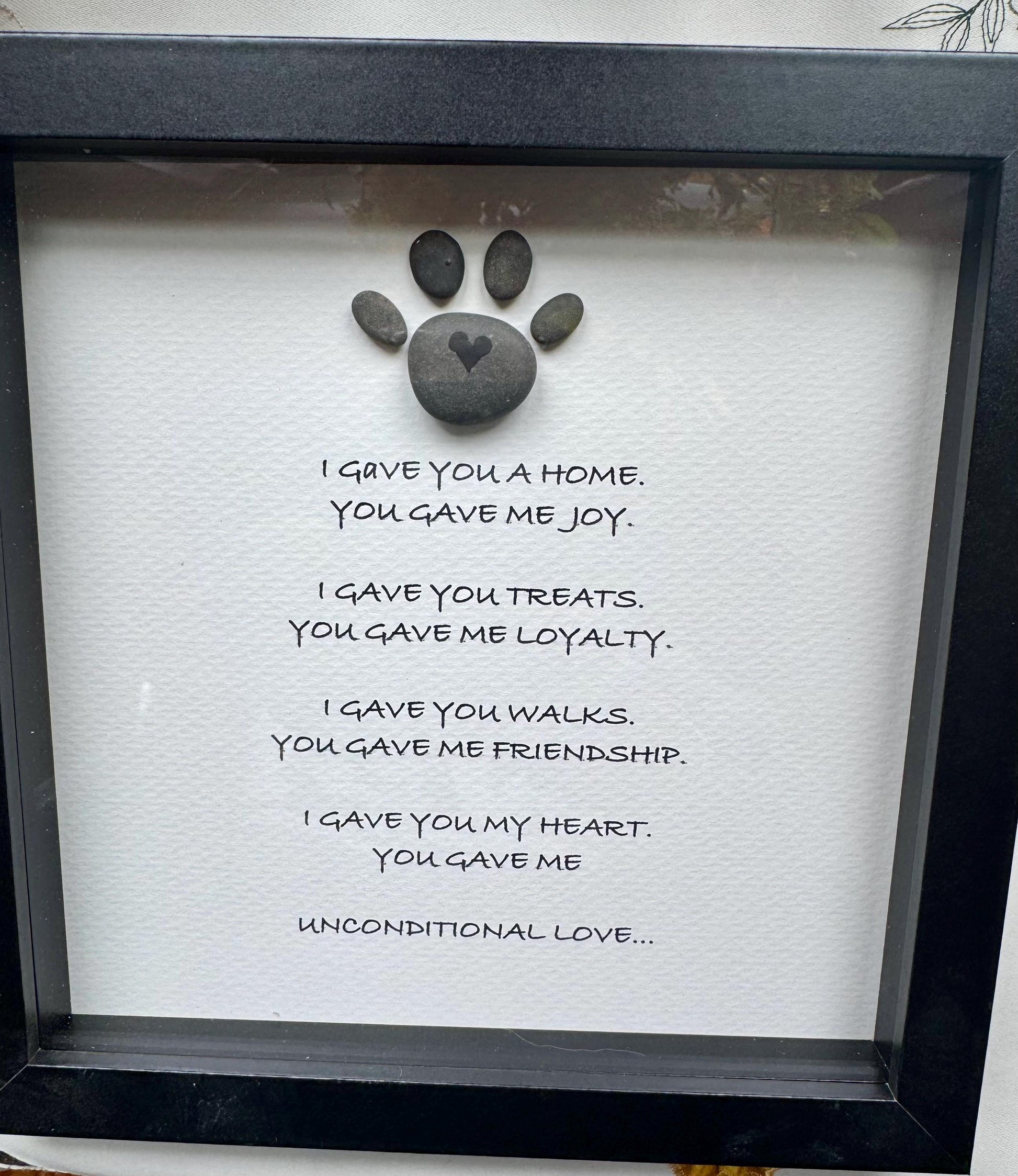 Loss of Dog Gift • Dog Sympathy Gift • Pet Memorial Art • Dog Memorial Gift • In Memory of Dog • Bereavement Gift